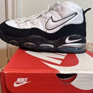 Size 11- Nike Air Max Tempo  Uptempo 2024 White Black Teal Shoes 311090-100